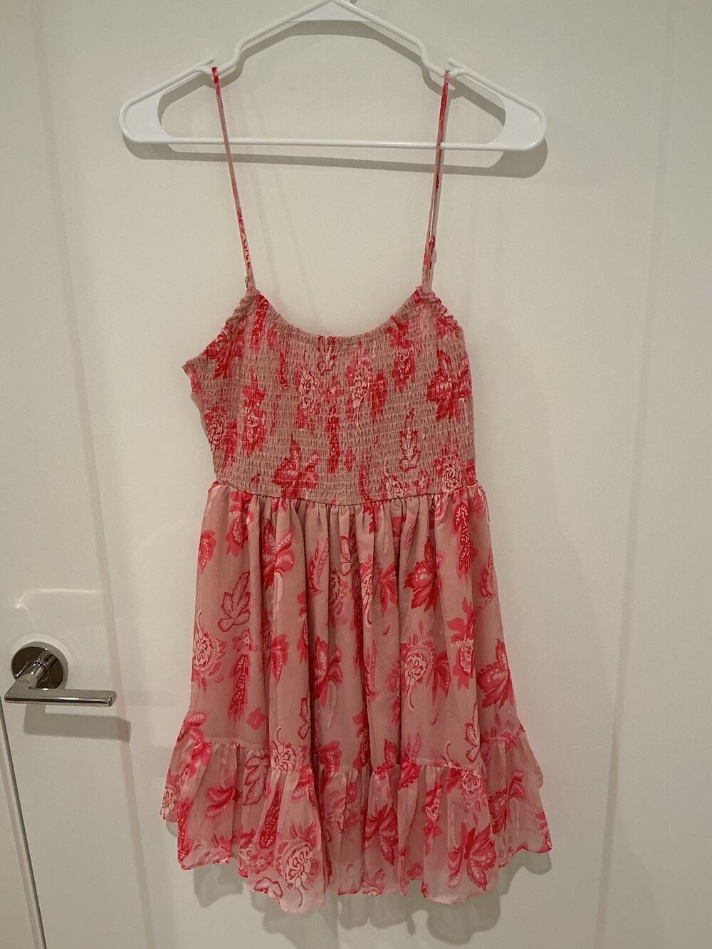 Hello Molly Pink Floral Mini Dress Women’s Size US 6